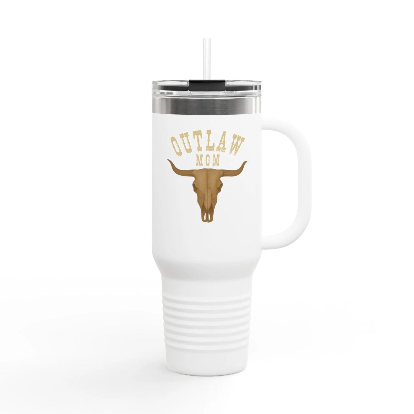 Outlaw Mom Insulated Travel Mug 40oz Printify