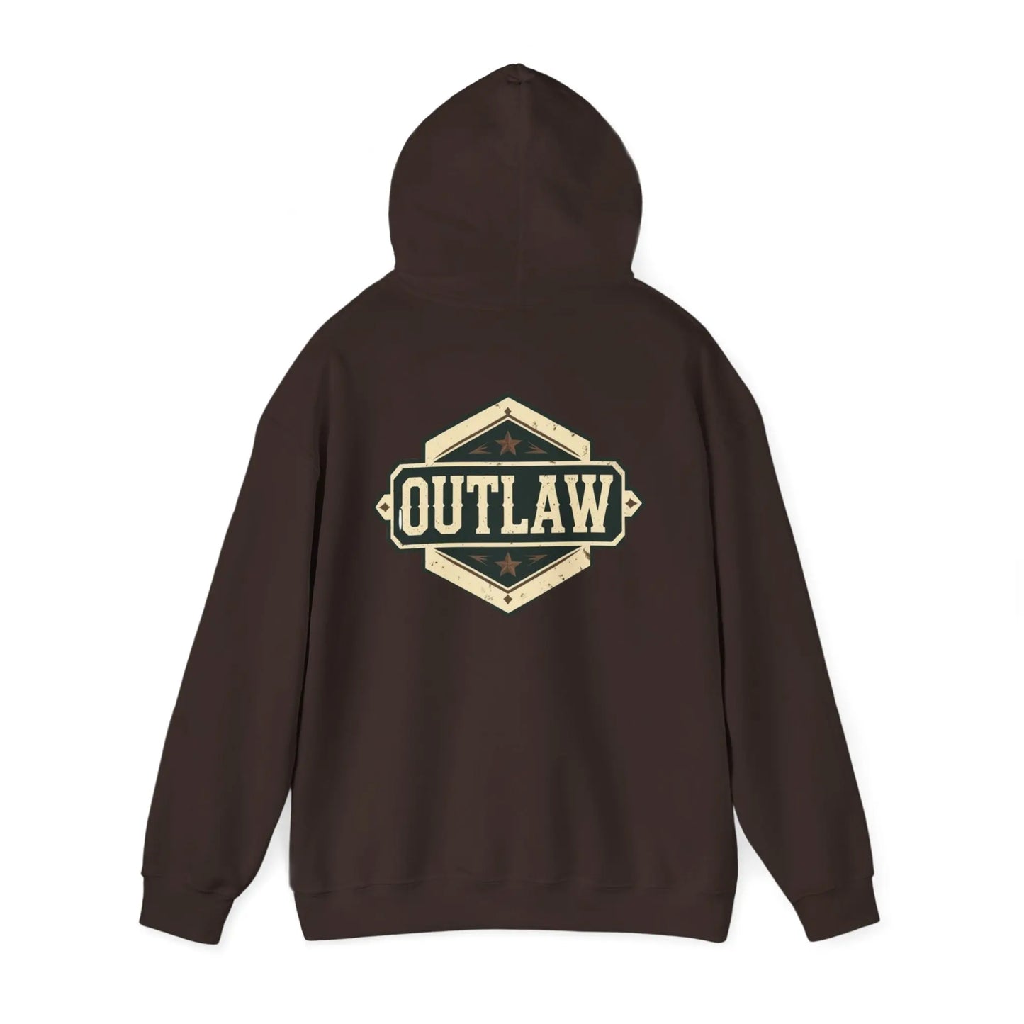 Outlaw Badge Hoodie Printify