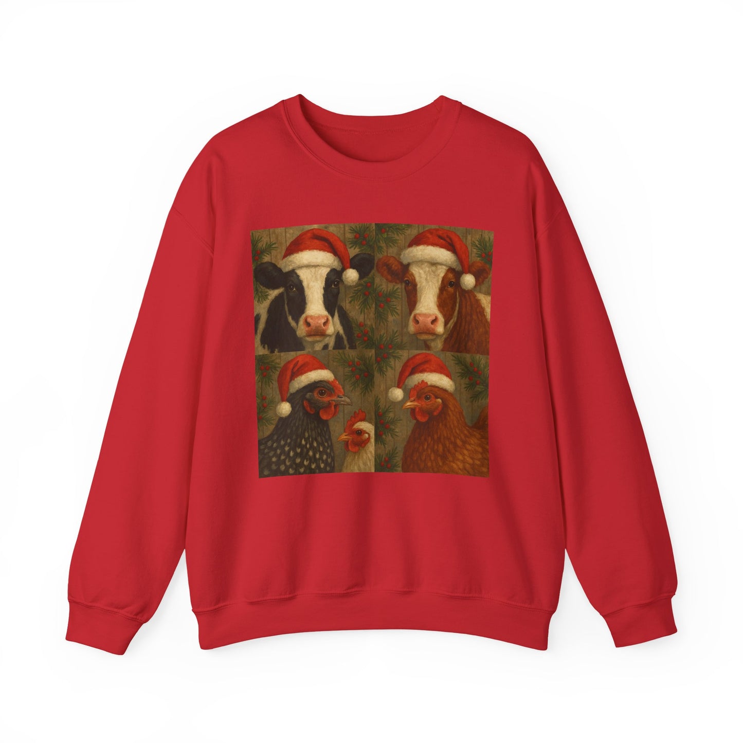 Holly Jolly Barnyard Crewneck