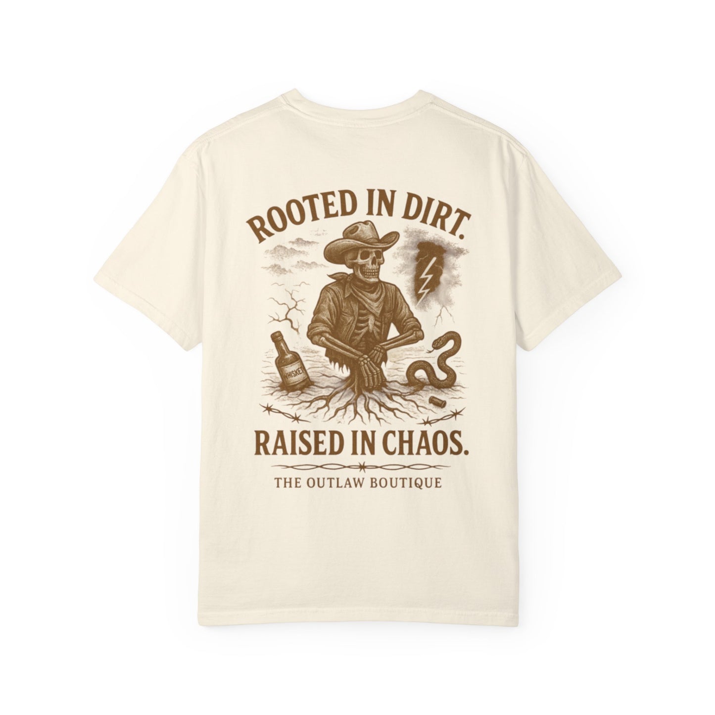 Rooted in Dirt Raised in Chaos Tee
