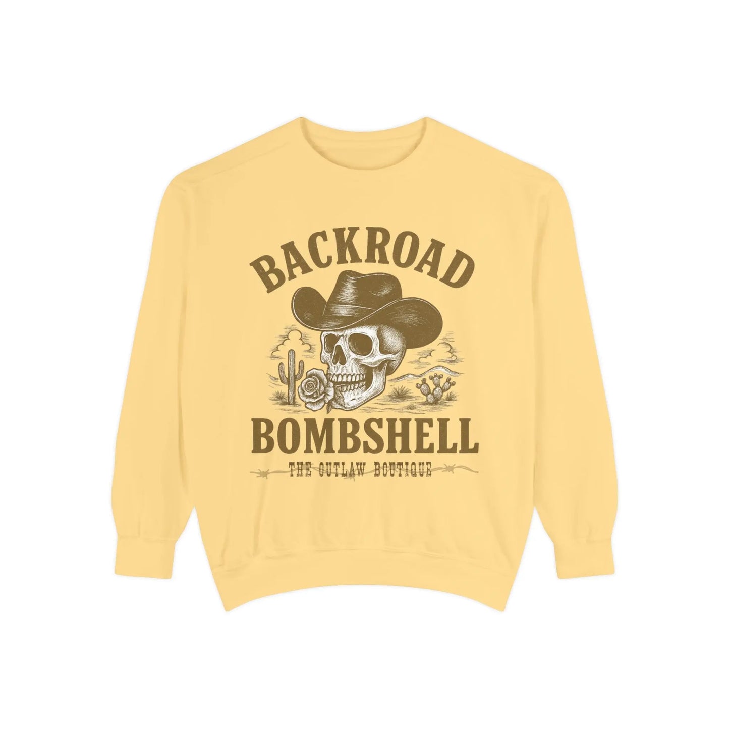 Backroad Bombshell Crewneck Printify