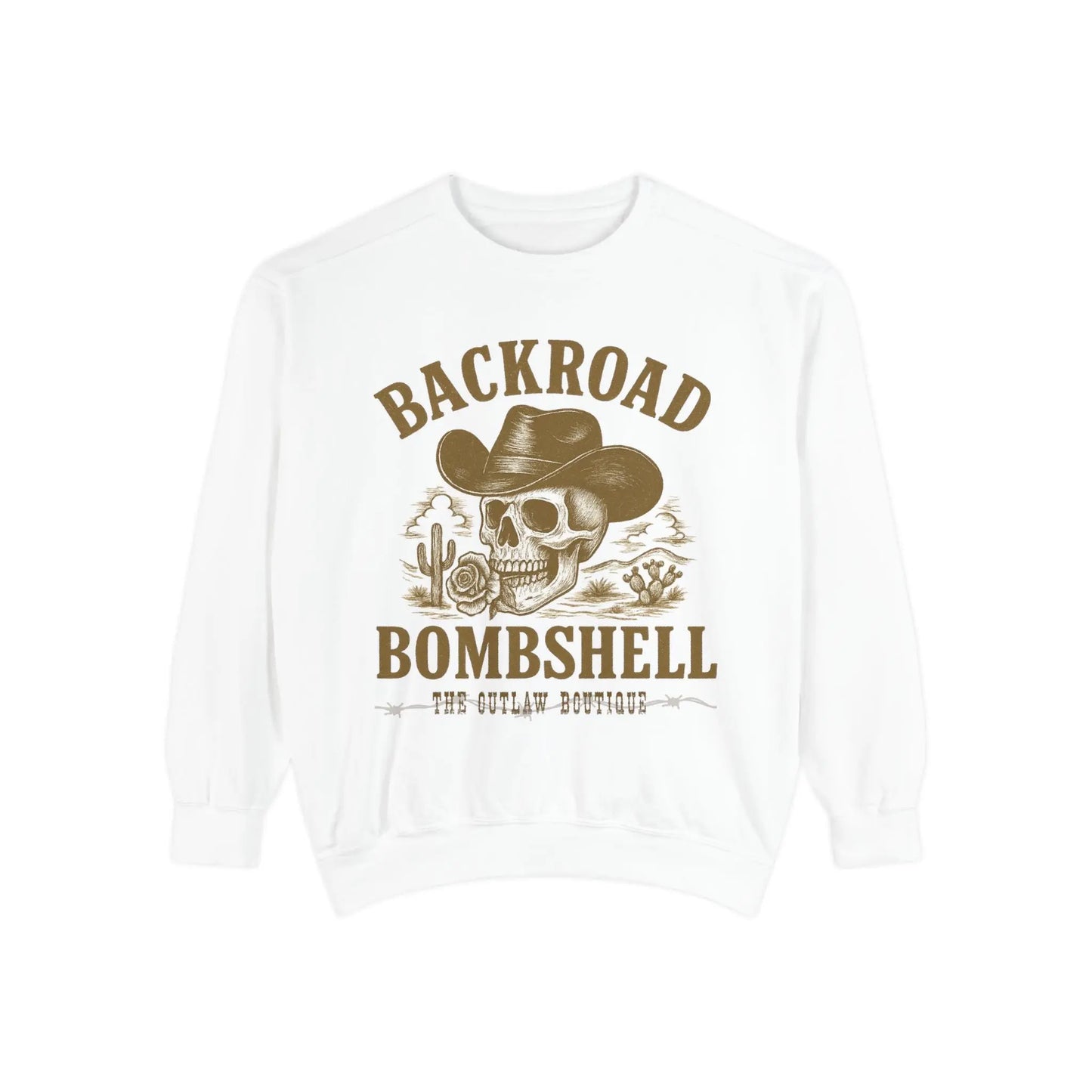 Backroad Bombshell Crewneck Printify