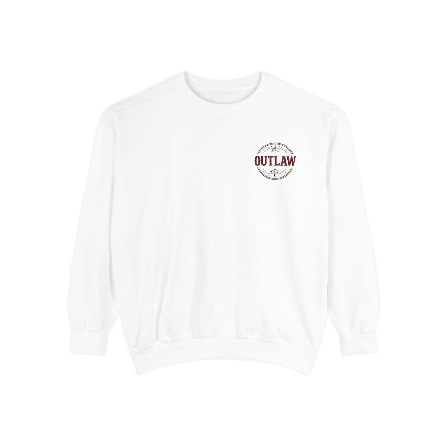 Outlaw Embroidered Crewneck Printify