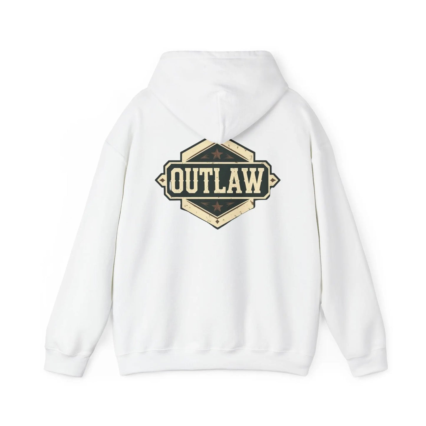 Outlaw Badge Hoodie Printify
