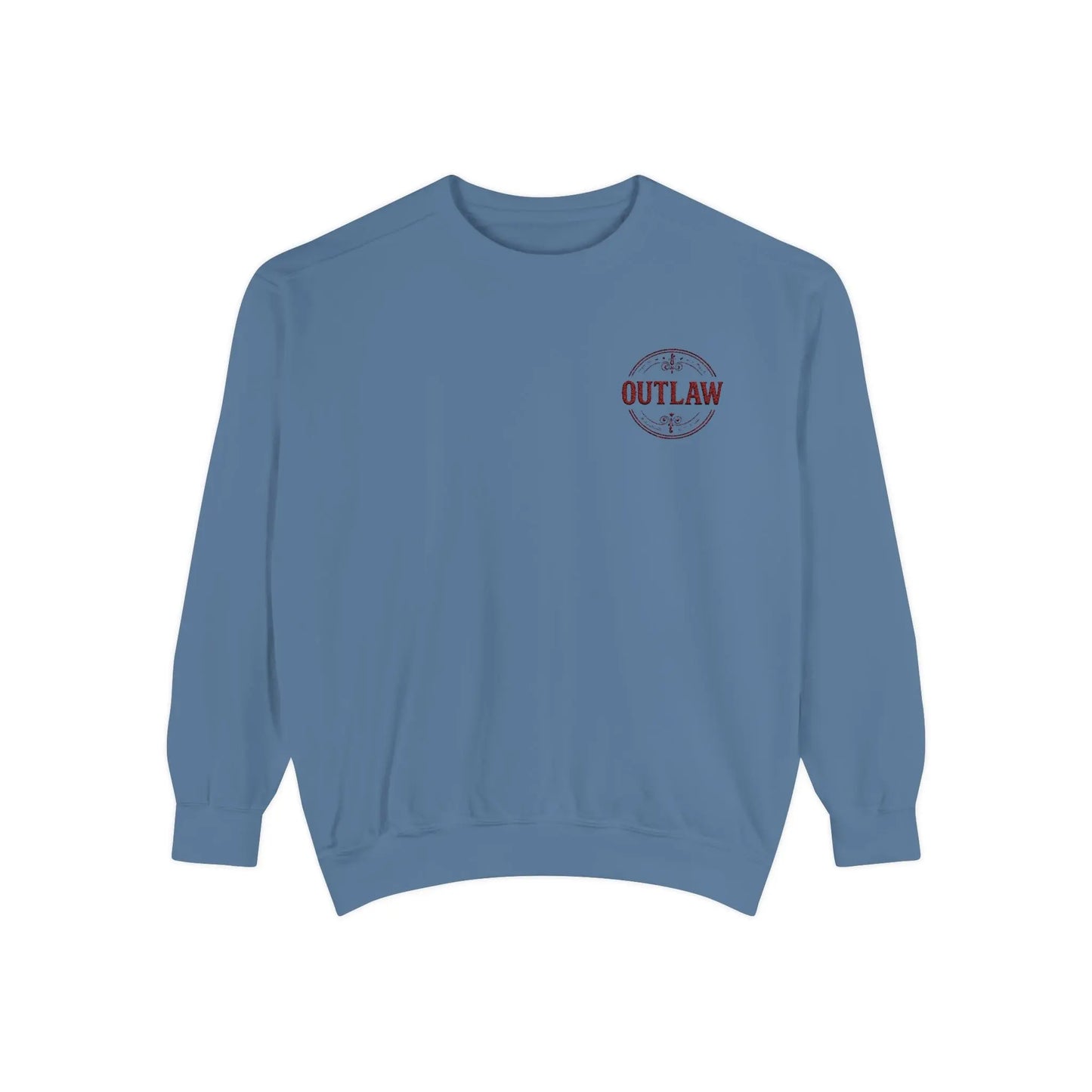 Outlaw Embroidered Crewneck Printify