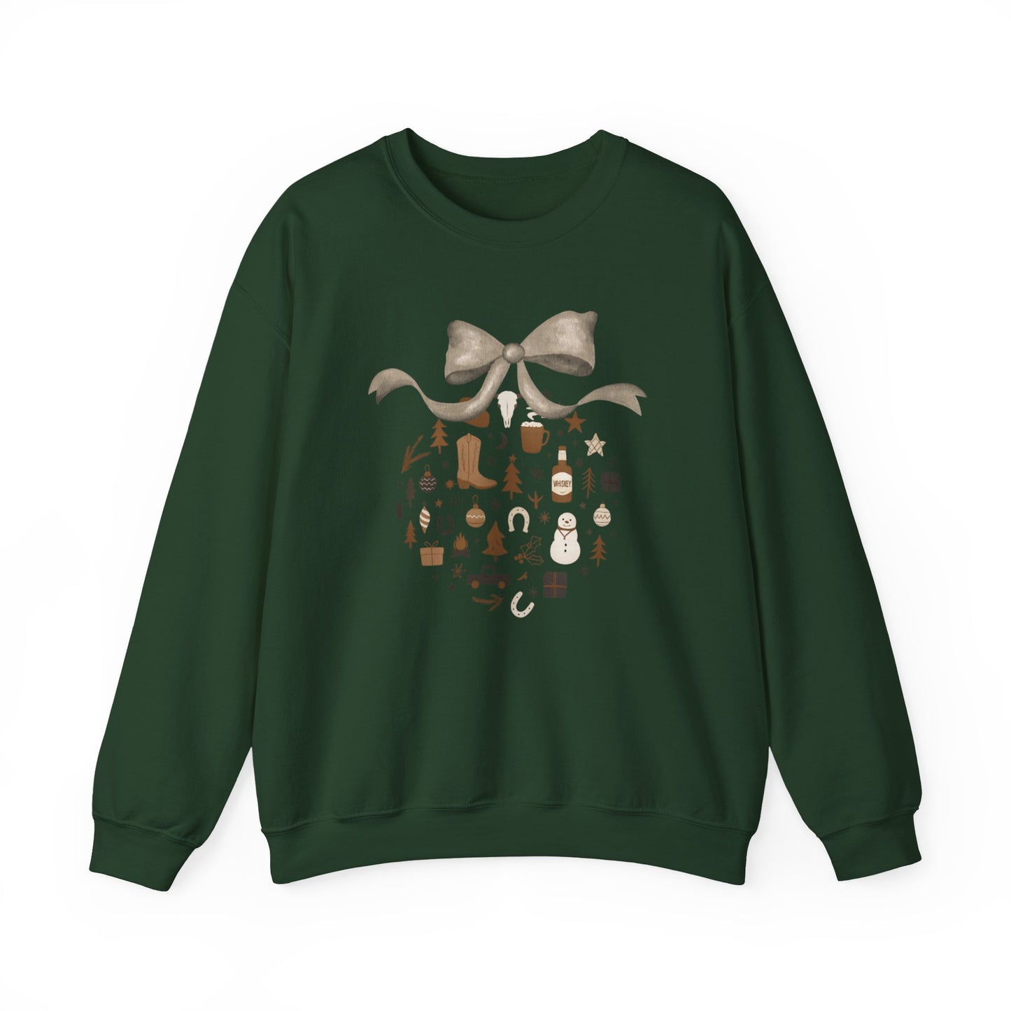 Western Christmas Ornament Crewneck