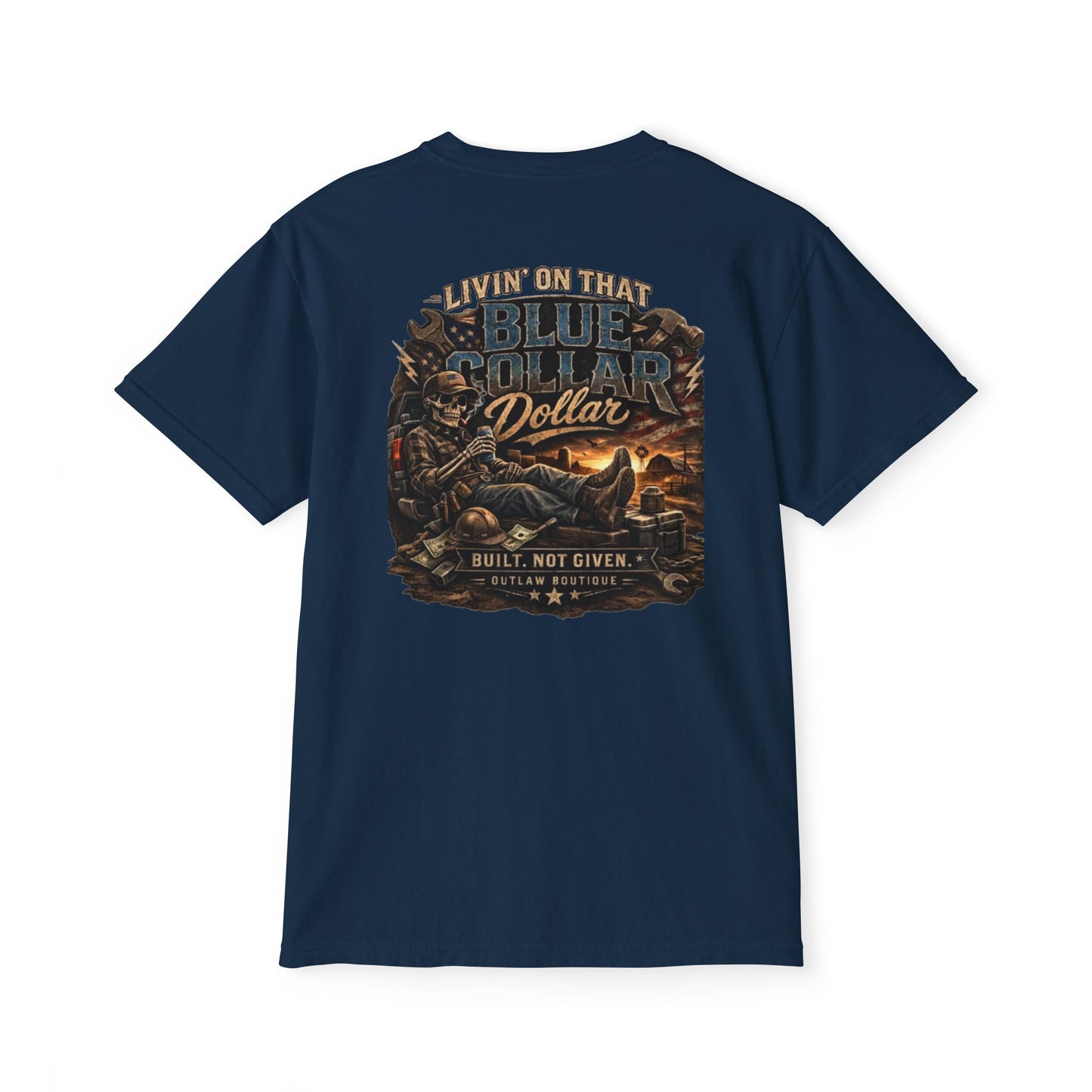 Livin’ on That Blue Collar Dollar Pocket Tee