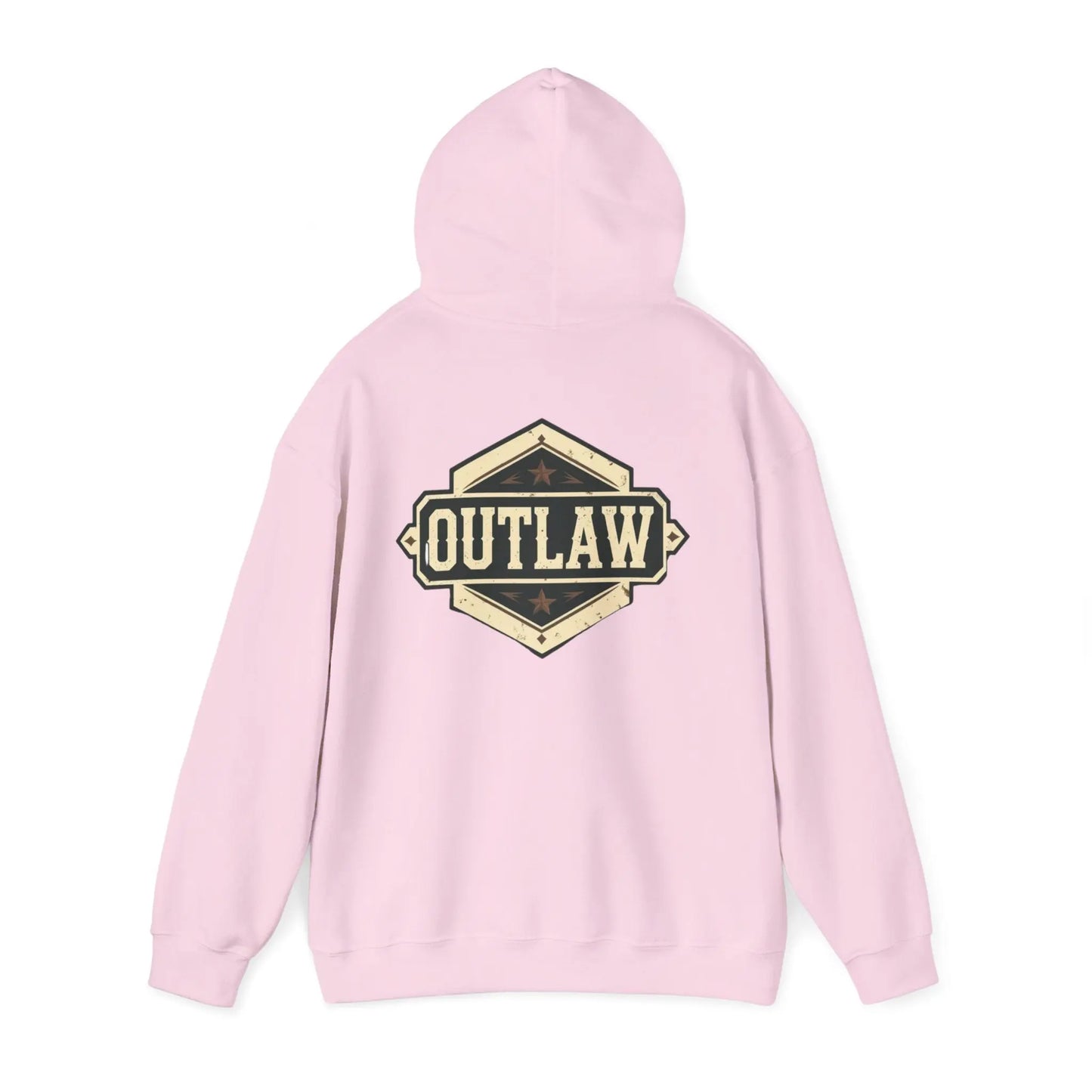 Outlaw Badge Hoodie Printify