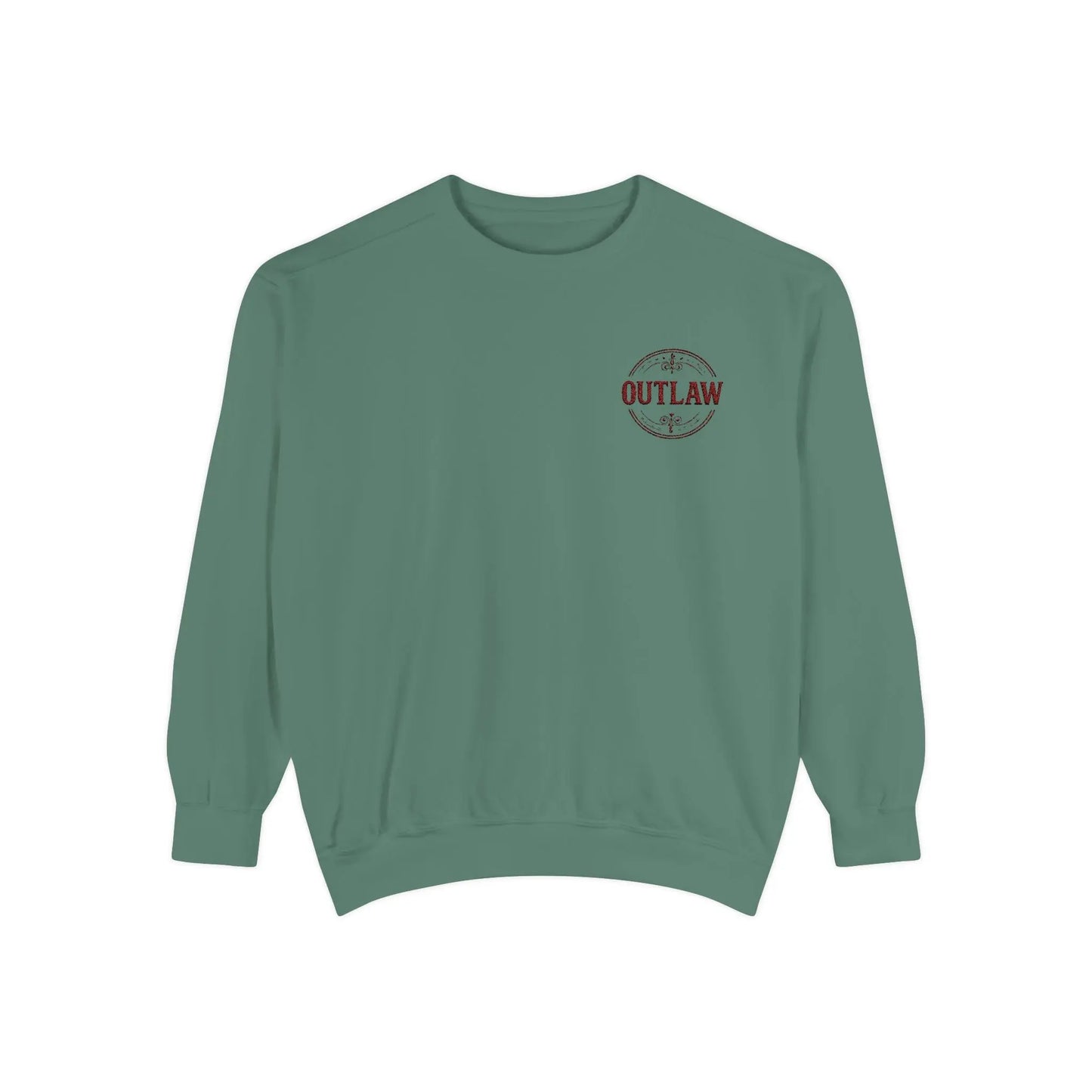 Outlaw Embroidered Crewneck Printify