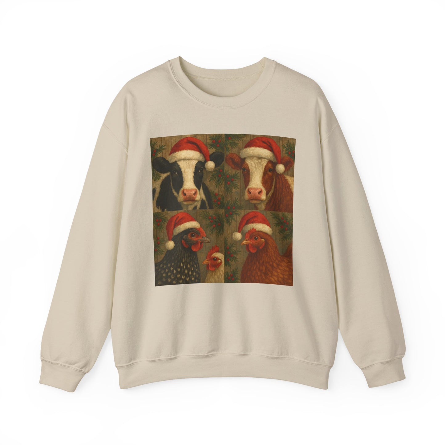 Holly Jolly Barnyard Crewneck