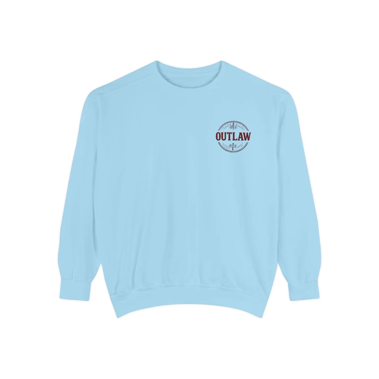 Outlaw Embroidered Crewneck Printify