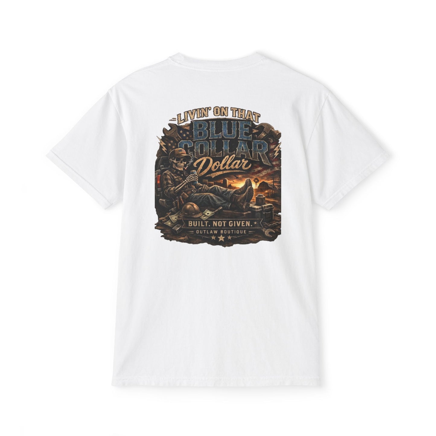 Livin’ on That Blue Collar Dollar Pocket Tee