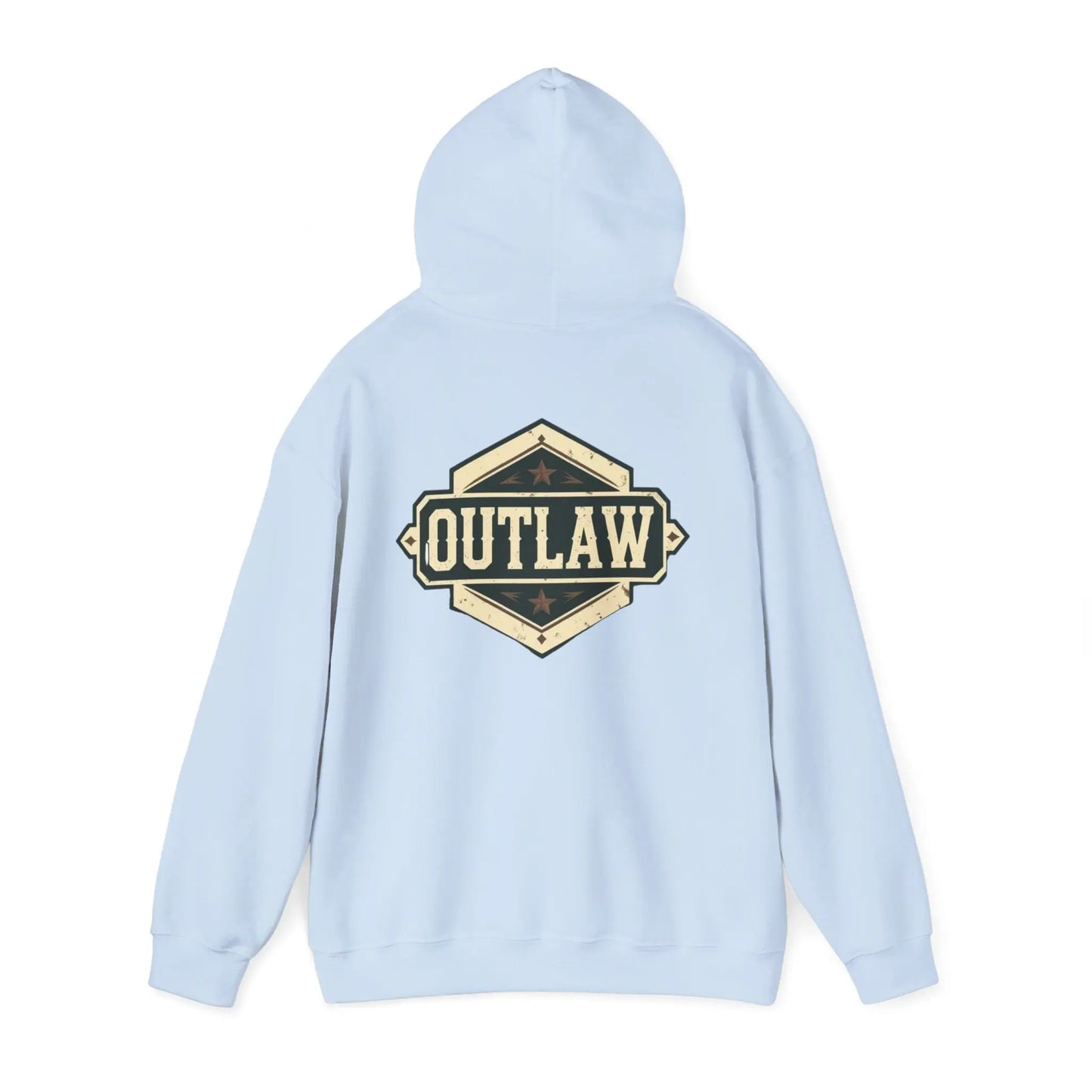 Outlaw Badge Hoodie Printify