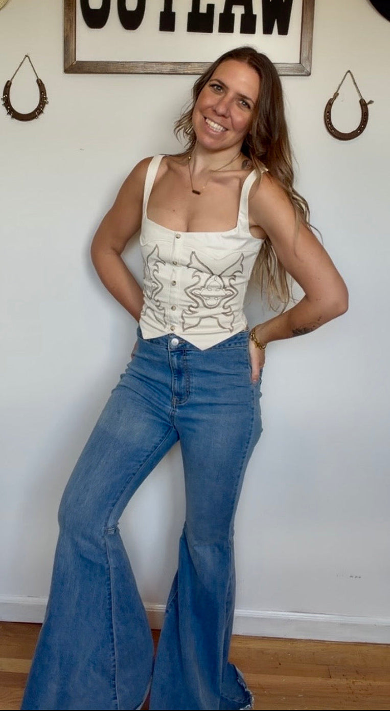 Gunsmoke Corset Top