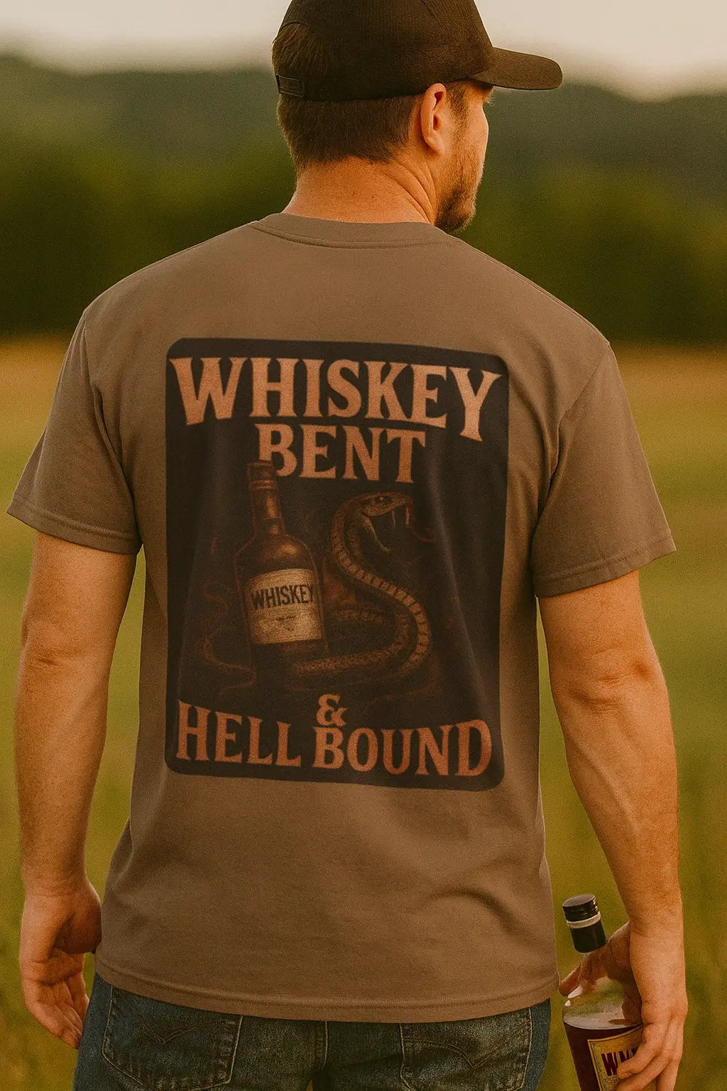 Whiskey Bent and Hellbound Tee Printify