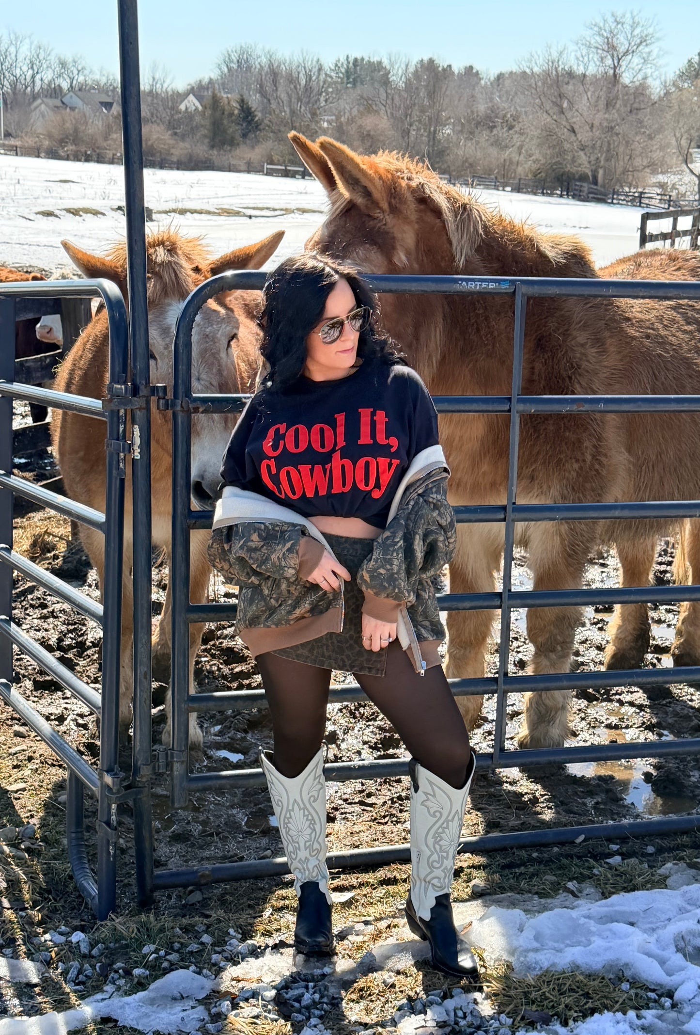 "Cool It Cowboy" Tee