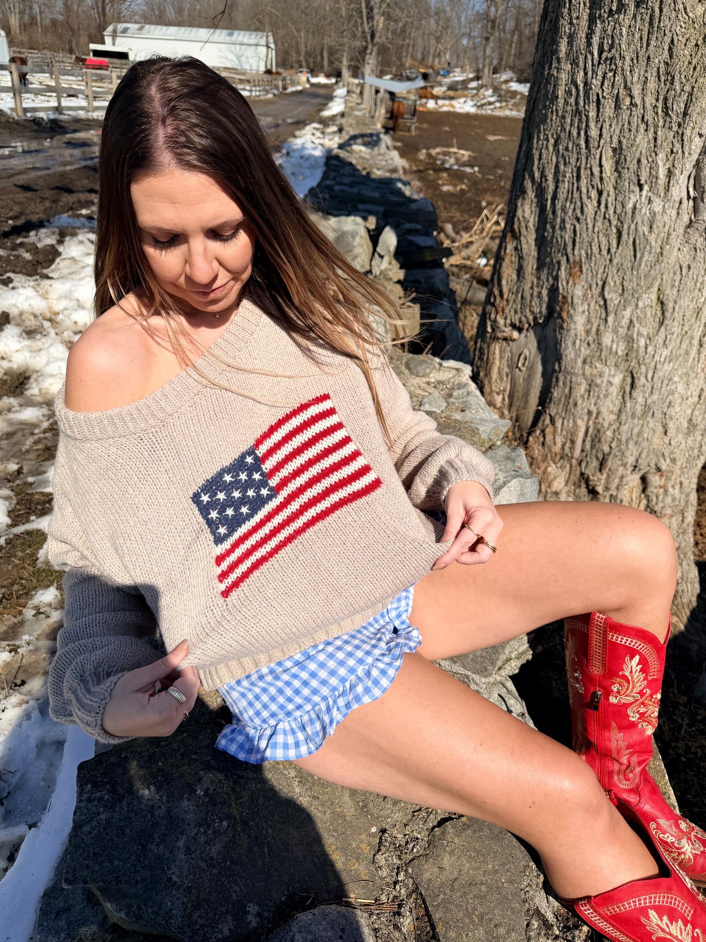 All American Honey Sweater