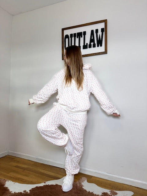 Floral Rose Lounge Hoodie