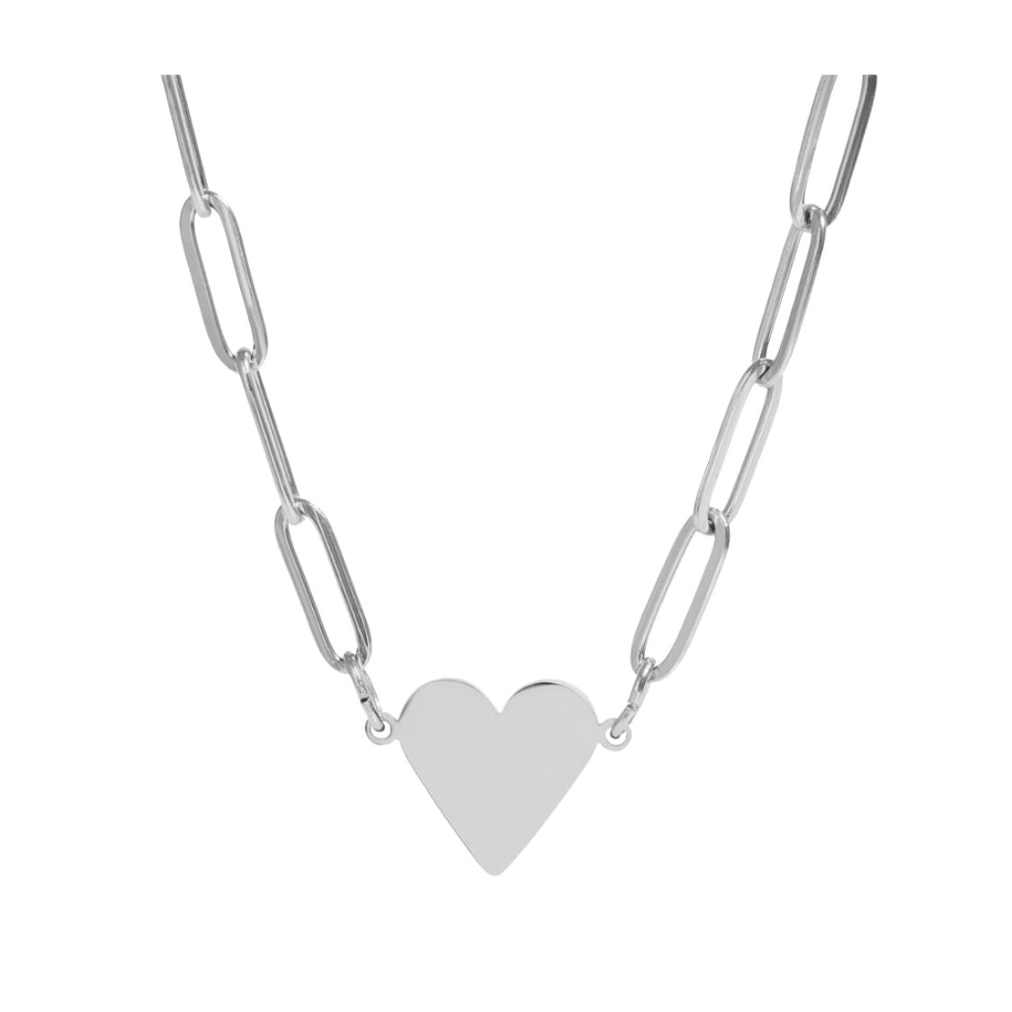 Heart Paperclip Necklace