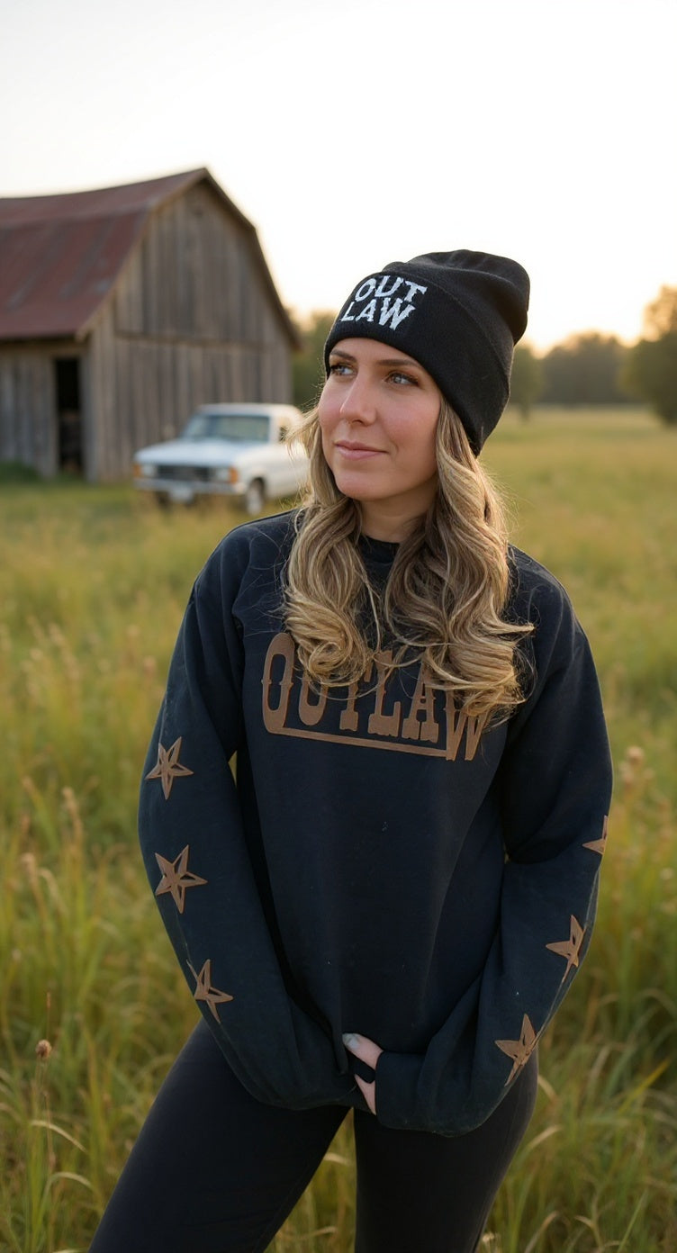 Outlaw Star Sleeve Puffer Crewneck