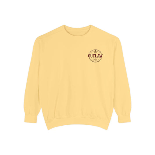 Outlaw Embroidered Crewneck Printify