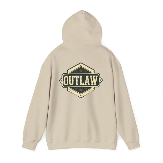 Outlaw Badge Hoodie Printify