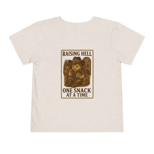 Raising Hell & Snacks Cowgirl Tee Printify