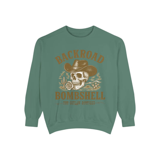 Backroad Bombshell Crewneck Printify