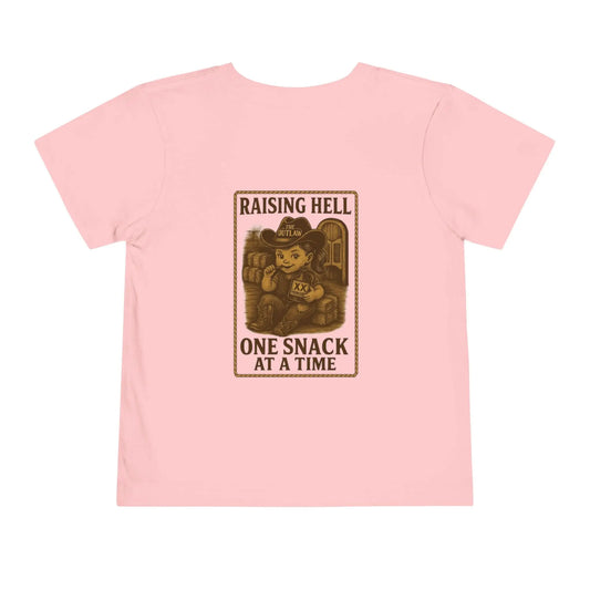 Raising Hell & Snacks Cowgirl Tee Printify