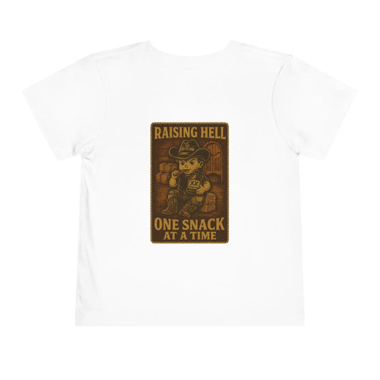 Raising Hell & Snacks Cowboy Tee Printify