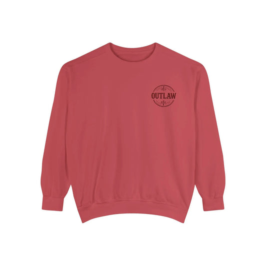 Outlaw Embroidered Crewneck Printify