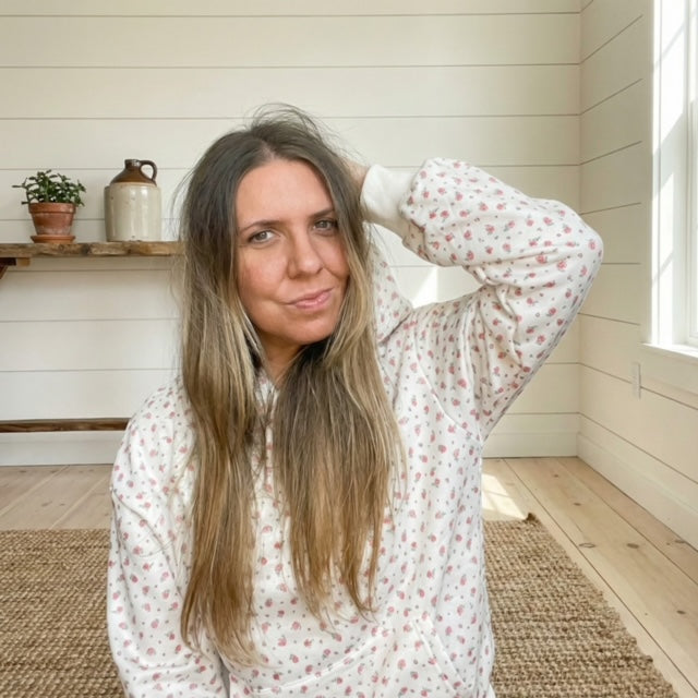 Floral Rose Lounge Hoodie