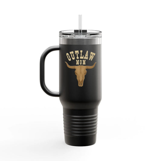 Outlaw Mom Insulated Travel Mug 40oz Printify