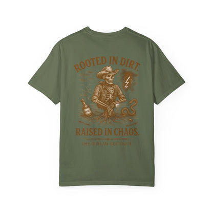 Rooted in Dirt Raised in Chaos Tee