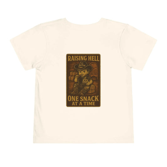 Raising Hell & Snacks Cowboy Tee Printify