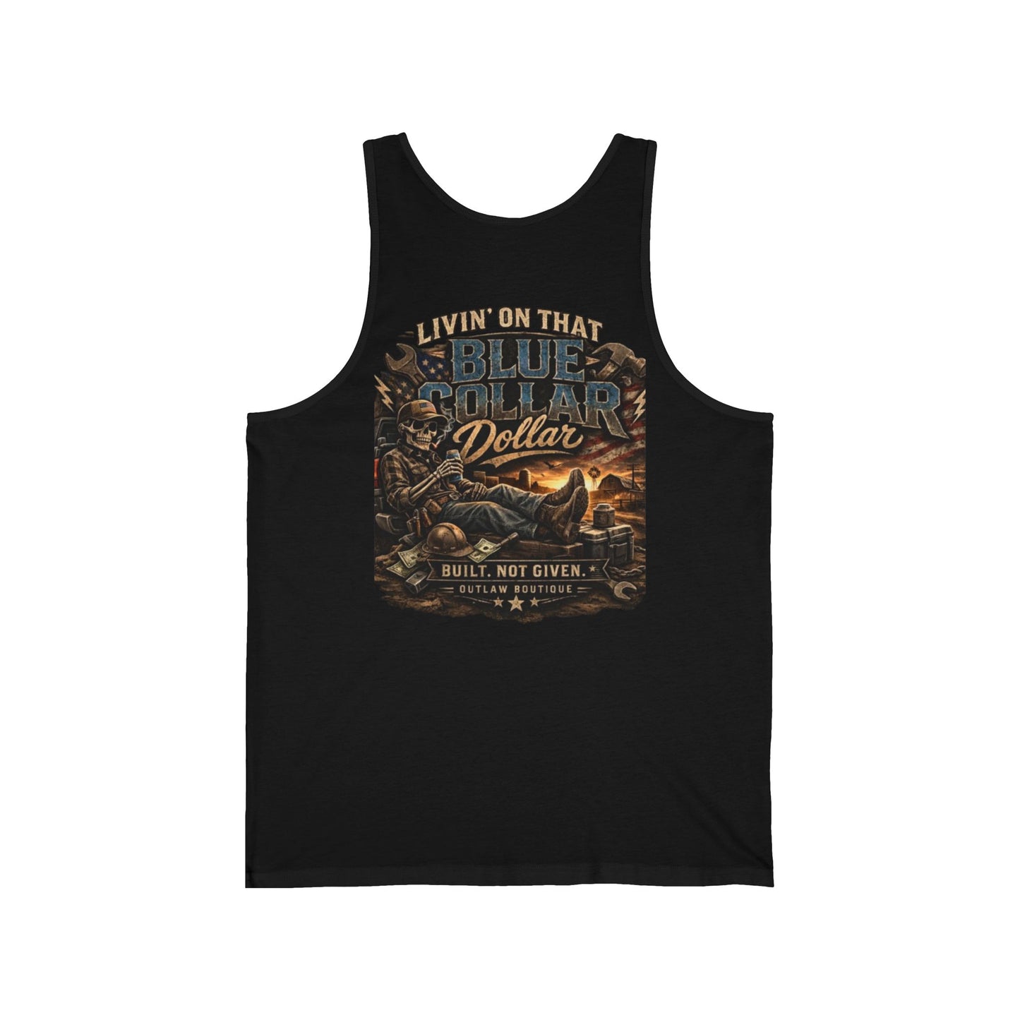 Livin’ on That Blue Collar Dollar Muscle Tank