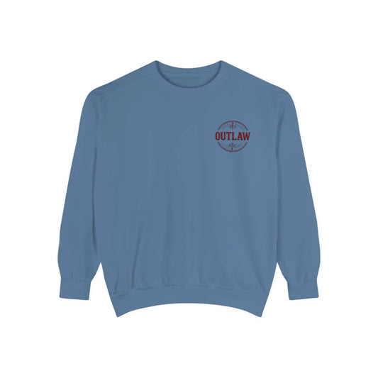 Outlaw Embroidered Crewneck Printify