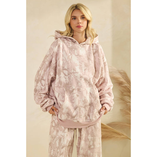 Camo Light Pink Hoodie