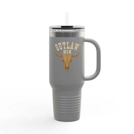 Outlaw Mom Insulated Travel Mug 40oz Printify