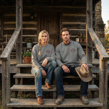 Outlaw Embroidered Crewneck