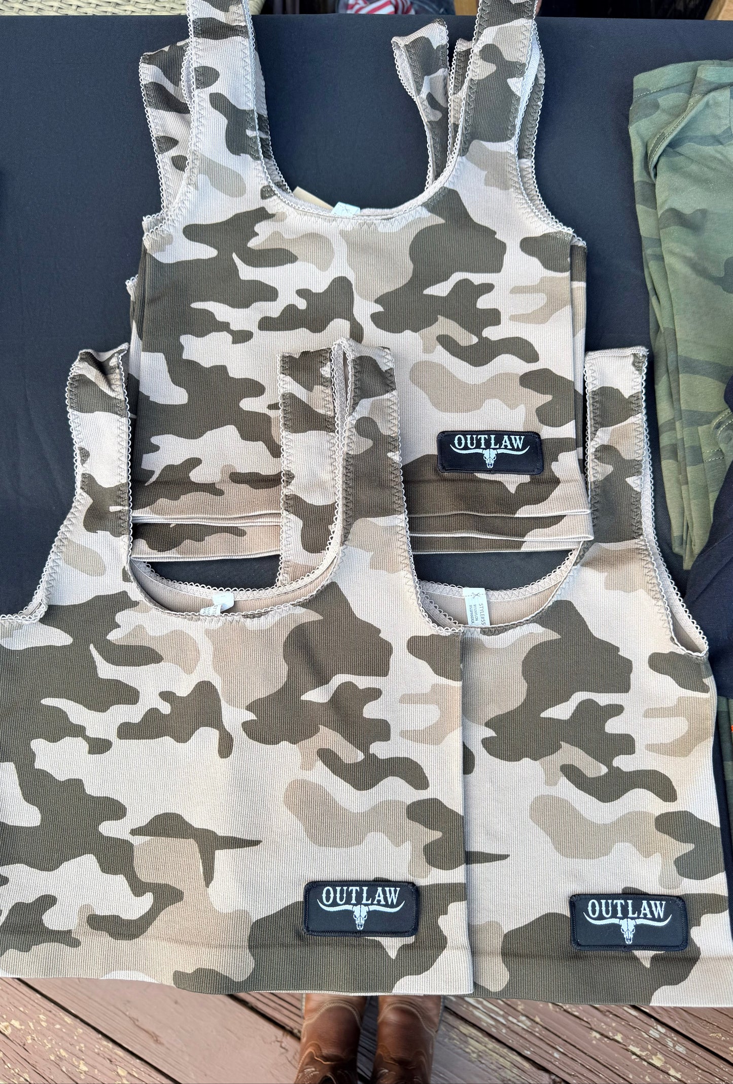 Outlaw Camo Crop Tank