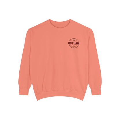 Outlaw Embroidered Crewneck Printify