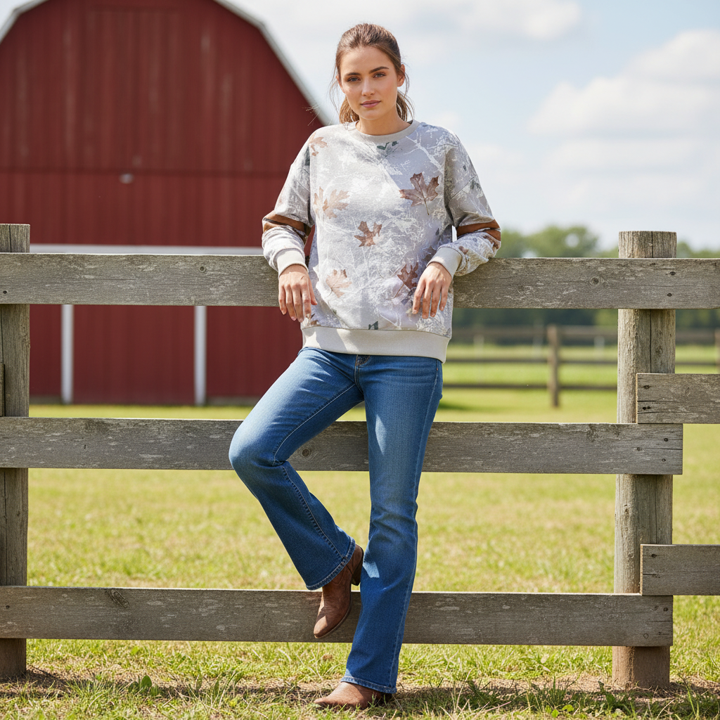 Lightweight Maple Camo Sweatshirt