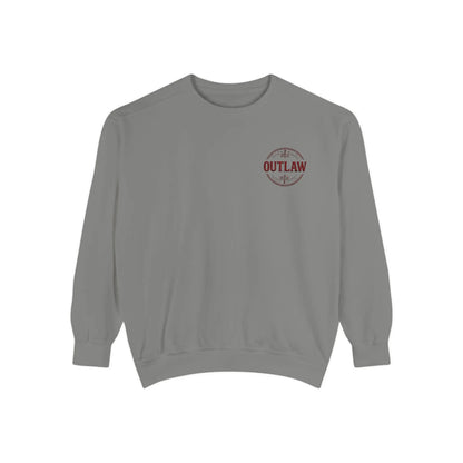 Outlaw Embroidered Crewneck Printify