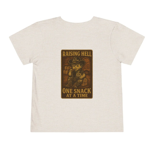 Raising Hell & Snacks Cowboy Tee Printify