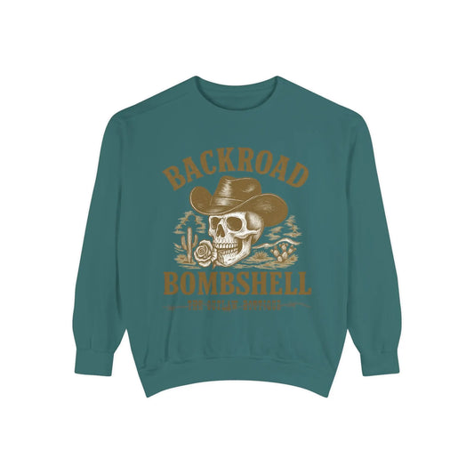 Backroad Bombshell Crewneck Printify