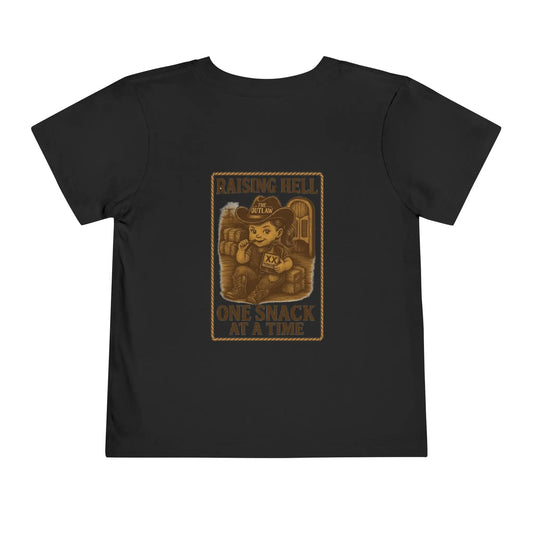 Raising Hell & Snacks Cowgirl Tee Printify