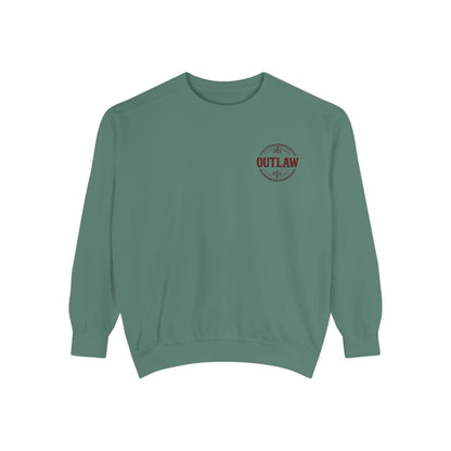Outlaw Embroidered Crewneck Printify