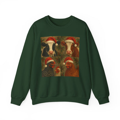 Holly Jolly Barnyard Crewneck