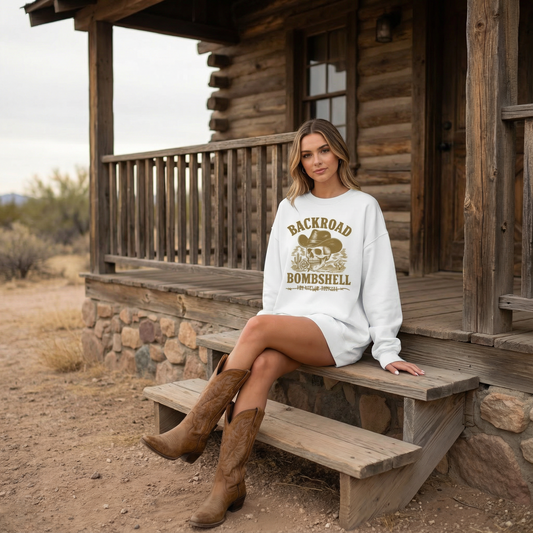Backroad Bombshell Crewneck